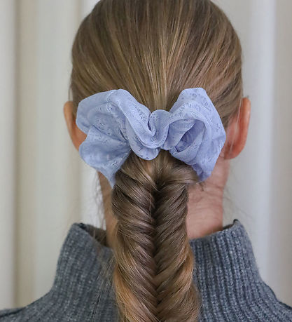 By Stær Scrunchie - Pernille - Ljósblátt