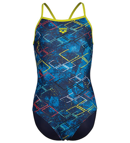 Arena Swimsuit - Light Drop Back - Navy/Soft Green/Multi