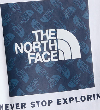 The North Face Stuttermabolur - Kassafylling Prentað - Hvítt