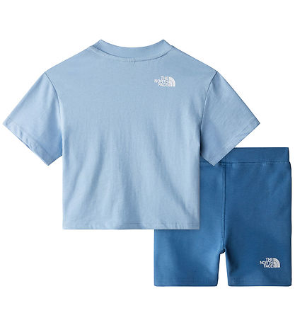 The North Face Shorts Set T Shirt Radlershorts Steel Blue In