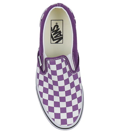 Vans Shoe Classic Slip On Checkerboard Dark Purple KW HU