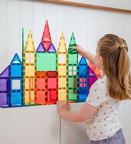 Ensemble d'aimants Connetix - 102 Parties - Rainbow Pack créatif