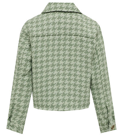 Kids Only Jacket - KogKimmie - Hedge Green Checks Frosty Green