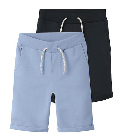 Name It Sweatshorts - NkmVermo - 2er-Pack - Chambray Blue