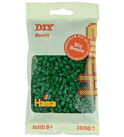Hama Lífsmynd Midi Perlur - 1000 Stk. - 10 Grænt