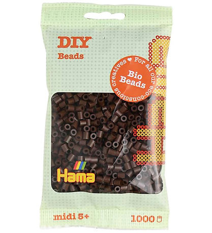 Hama Lífsmynd Midi Perlur - 1000 Stk. - 12 Brúnt