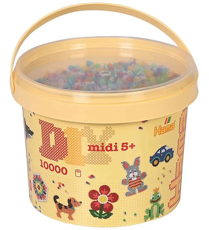 Hama Midi Perlur - 10.000 Stk. - 53 Transparent Mix