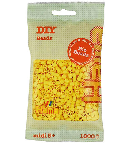 Hama Lífsmynd Midi Perlur - 1000 Stk. - 103 Ljósgult
