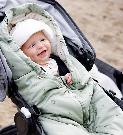 Voksi Footmuff - Sky Light - 88/113 cm - Misty Green Heather