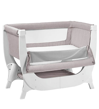 Shnuggle Crib - Air Bedside Crib - Stone Grey