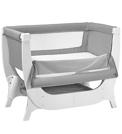 Shnuggle Crib - Air Bedside Crib - Dove Grey