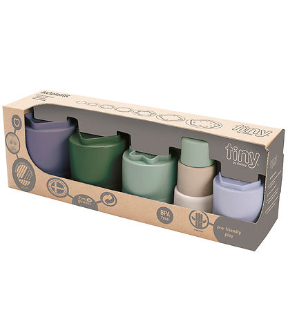 Tiny Bær Dantoy BIO Plastic Byggingarbollar - 7 Partar