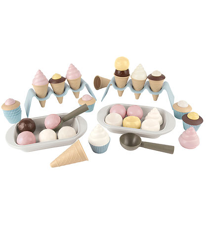 Dantoy BIO Plastic CupCake og Ís-Sett - 54 Partar