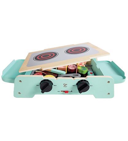 Hape Leikfangamatur M. Hljóð/Ljós - Viður - Sizzling Griddle & G