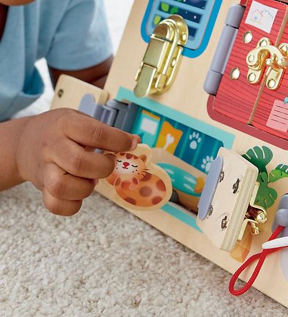 Hape Activity board - Wood - Lock game board