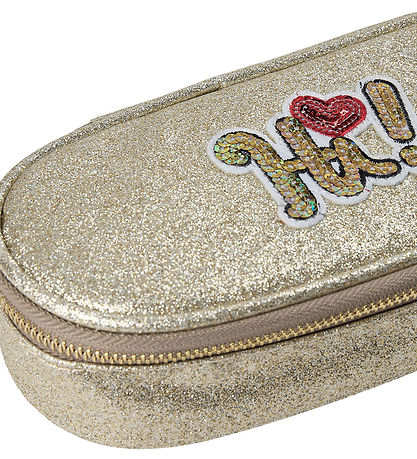 Sofie Schnoor Pencil Case - Champagne Glitter w. Hi!