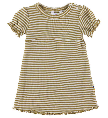 Robe Joha - Laine/Soie - Rib - Jaune/Blanc