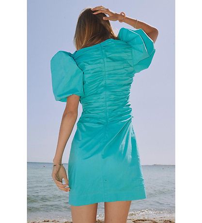 Designers Remix Dress - Serena Puff - Turquoise