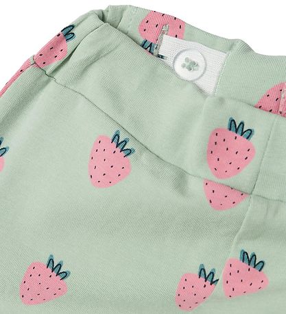 Name It Leggings - NbfVandora - Br Green/Strawberrys