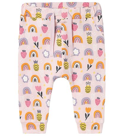 Name It Trousers - NbfVandora - Parfait Pink/Rainbow