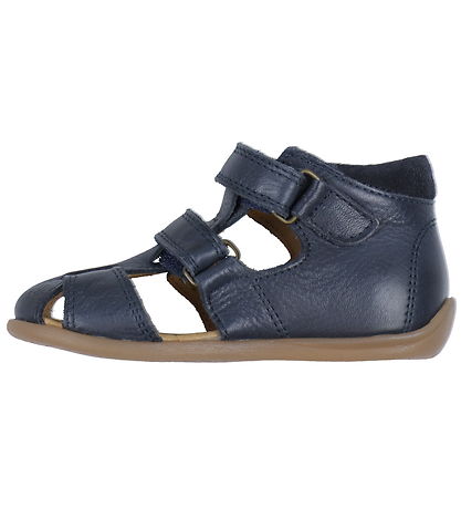Pom Pom Sandals - Starters Two Velcro - Navy
