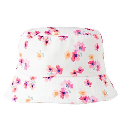 Name It Bucket Hat - NmnOli - Jet Ström/Blommor