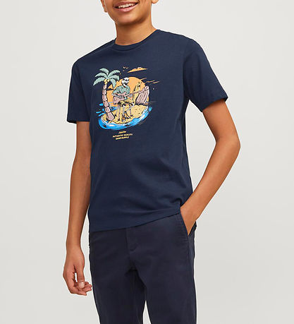 Jack & Jones T-shirt - JjZion - Navy Blazer