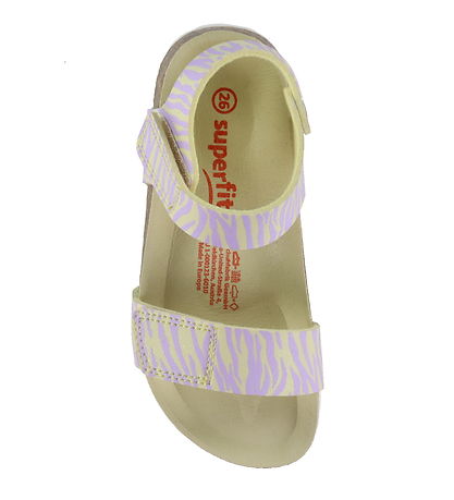 Sandales Superfit - Fussbettpantoff - Jaune/Violet