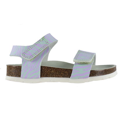 Superfit Sandalar - Fussbettpantoff - Grænt/Fjólublátt