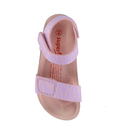 Superfit Sandalar - Fussbettpantoff - Bleikt/Fjólublátt