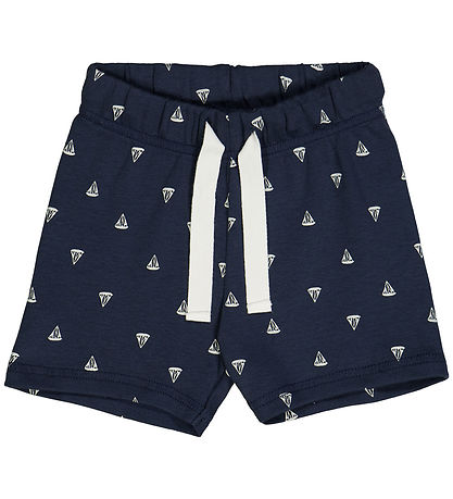 Müsli Shorts - Sailboat - Night Blue/Conditioner Cream