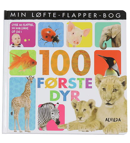 Alvilda Picture Book - Min Løfte-Flapper-Book - 100 First Animal