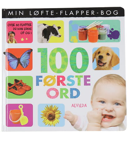 Alvilda 그림책 - Min Løfte-Flapper-도서 - 100개의 첫 번째 단어 - Dan