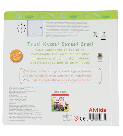 Alvilda Book w. Sound - Titte-Bøh With Animals - Danish