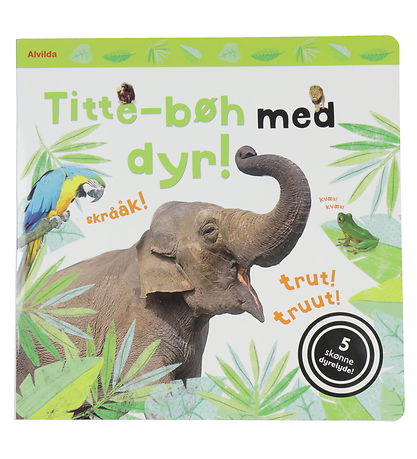 Alvilda Book w. Sound - Titte-Bøh With Animals - Danish
