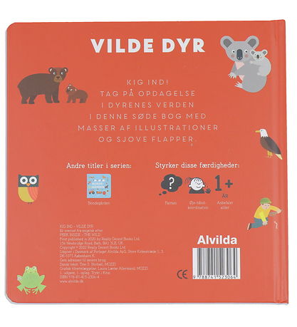 Alvilda Book - Look Inside - Wild Animals - Danish