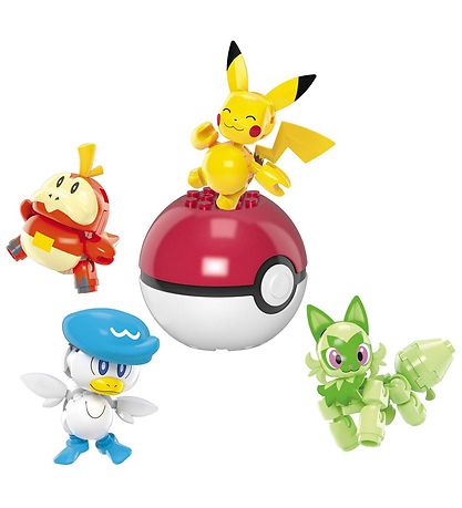 MEGA Pókemon mynd - 79 Partar - Paldea Region Team - 4 Fígúrur