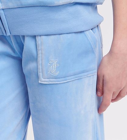 Juicy Couture Velours Broek - Tonaal - Della Robbia Blue
