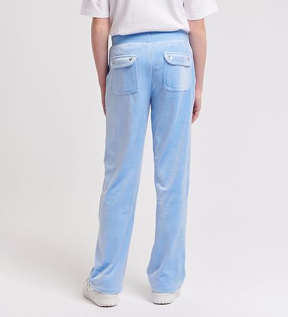 Juicy Couture Velours Broek - Tonaal - Della Robbia Blue