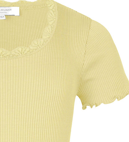Rosemunde T-shirt - Silk/Cotton - Lemon Cream
