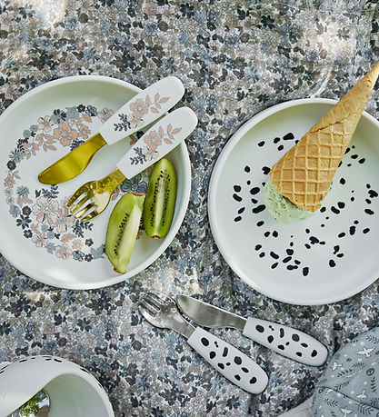 Elodie Details Matarsett - Sílikon - 3 Partar - Dalmatíska Dots