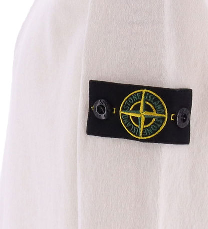 Stone Island Bluse m. Reißverschluss - Strick - Weiß