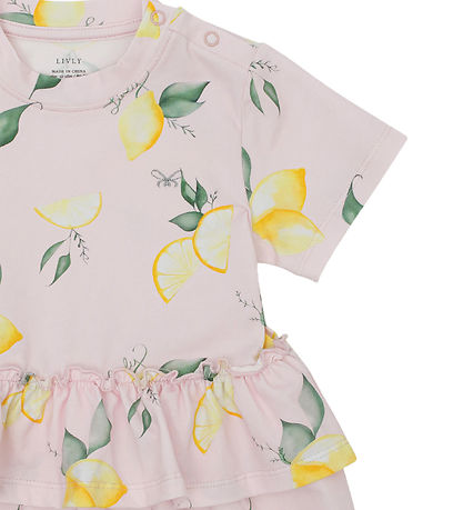Livly Kleid - Lilly - Zitronen/Light Mauve