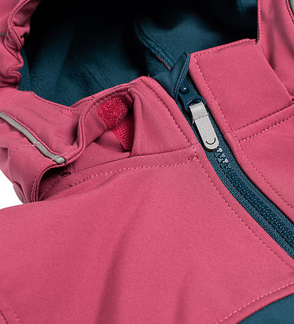 Viking Softshell Jacket w. Fleece - Play - Plum/Navy