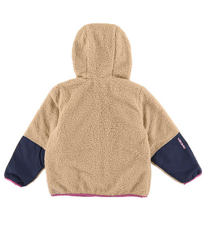 Viking Fleece Jacket - Reversible - Playtime - Plum/Beige