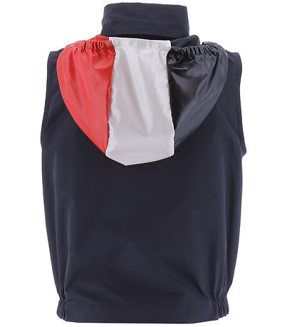 Moncler Väst - Zene - Mörkblå m. Röd/Vit