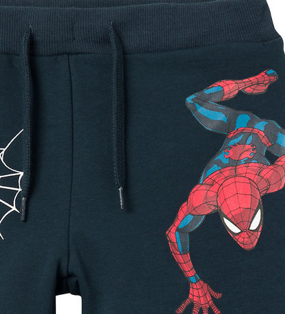 Name It Sweat Shorts - NmmMile Spider-Man - Dark Sapphire