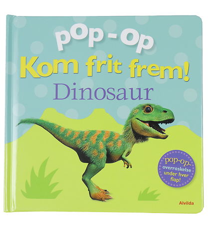 Alvilda Book - Pop-op - Come Freely - Dinosaur - Danish