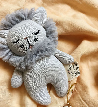 Konges Sløjd Rattle - Mini Leo - Grey