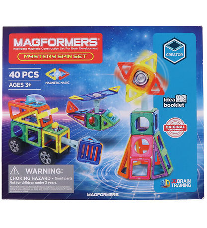 Magformers Segulsett - 40 Partar - Mystery Spin